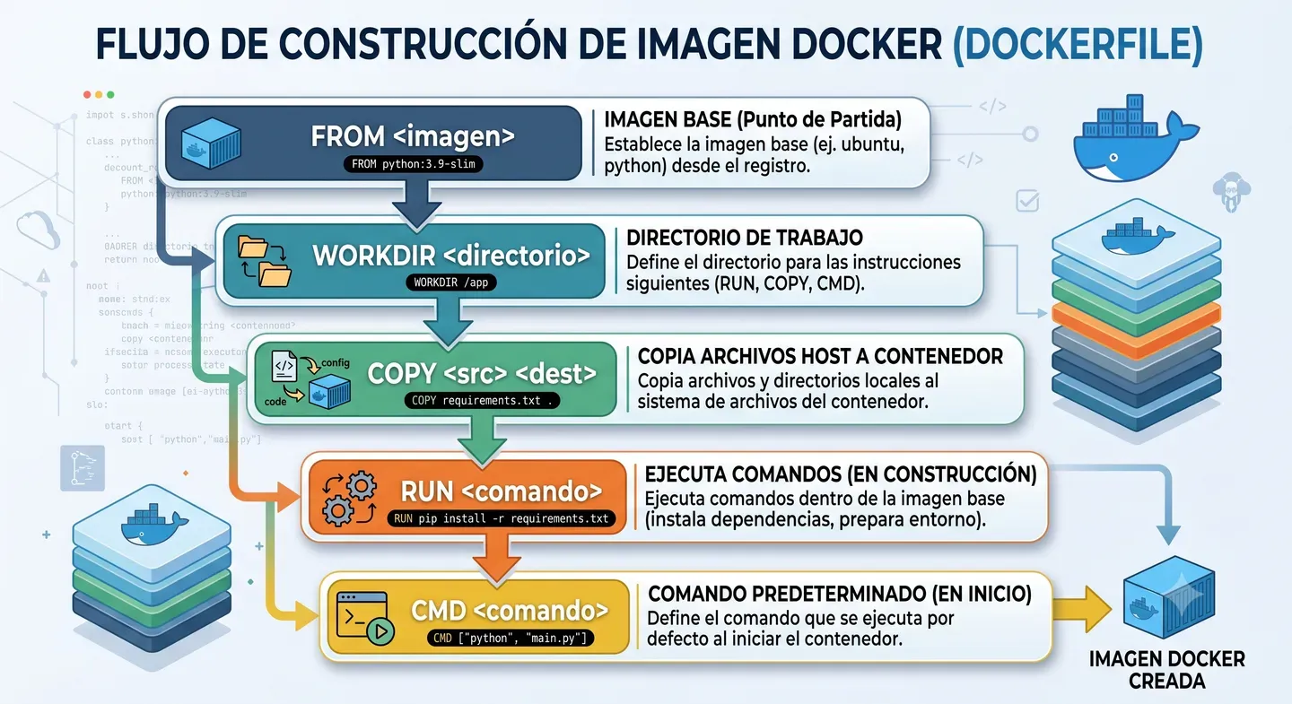 Flujo de un Dockerfile